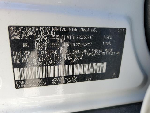 VIN 2T3H1RFV4LW062721 2020 Toyota RAV4, LE no.13