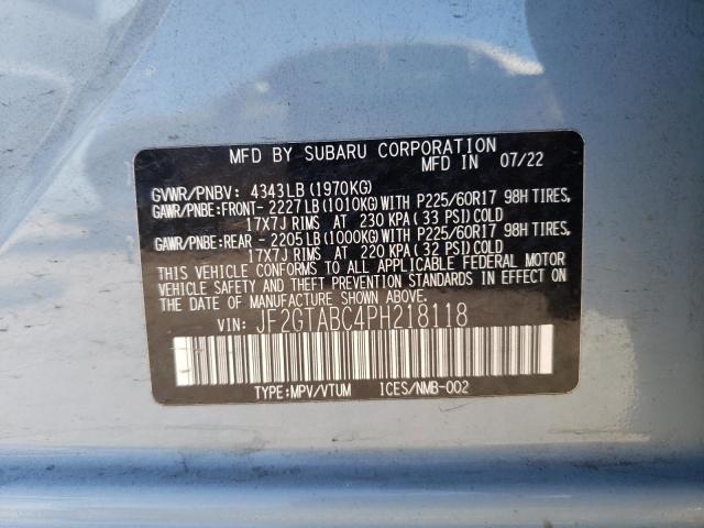 2023 SUBARU CROSSTREK - JF2GTABC4PH218118