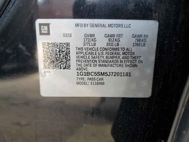 2018 CHEVROLET CRUZE LS - 1G1BC5SM5J7201181