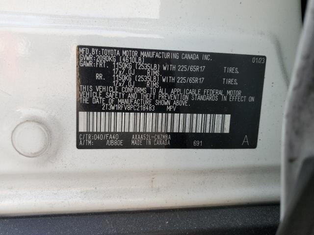 VIN 2T3W1RFV8PC218483 2023 Toyota RAV4, Xle no.12