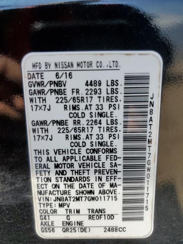 2016 NISSAN ROGUE S - JN8AT2MT7GW011715
