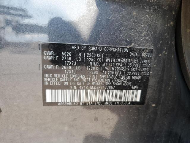 VIN 4S4BTGUD8P3177857 2023 SUBARU OUTBACK WI no.14