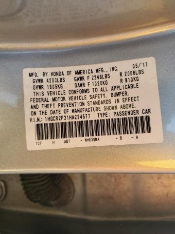 2017 HONDA ACCORD LX - 1HGCR2F31HA224577