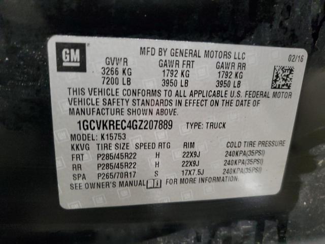 2016 CHEVROLET SILVERADO - 1GCVKREC4GZ207889