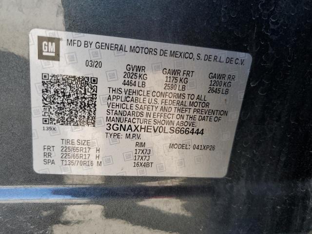 VIN 3GNAXHEV0LS666444 2020 Chevrolet Equinox, LS no.12