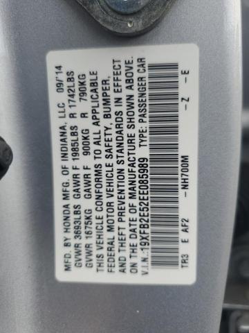 VIN 19XFB2E52EE085989 2014 Honda Civic, LX no.12