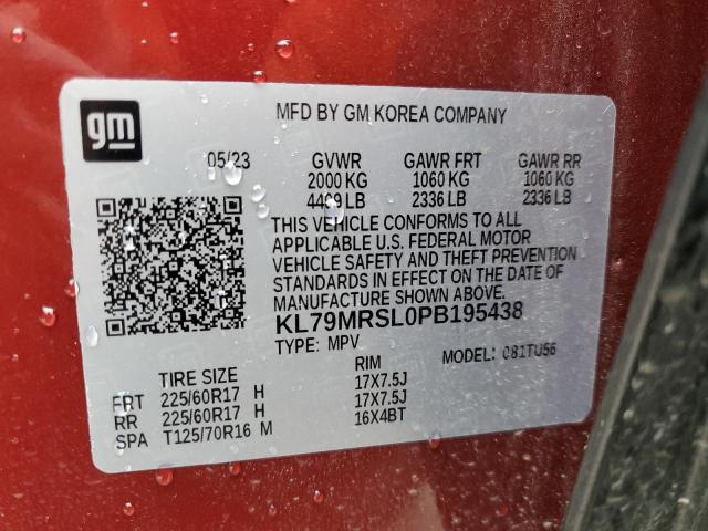 2023 CHEVROLET TRAILBLAZE - KL79MRSL0PB195438