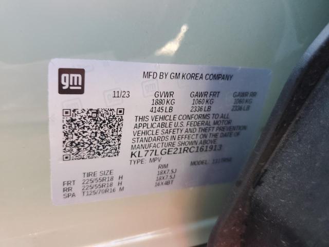 2024 CHEVROLET TRAX 1RS - KL77LGE21RC161913