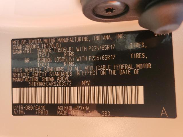 2024 TOYOTA SIENNA XLE - 5TDYRKEC4RS203572