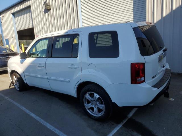 HONDA PILOT EXLN 2013 white  gas 5FNYF3H74DB033692 photo #3