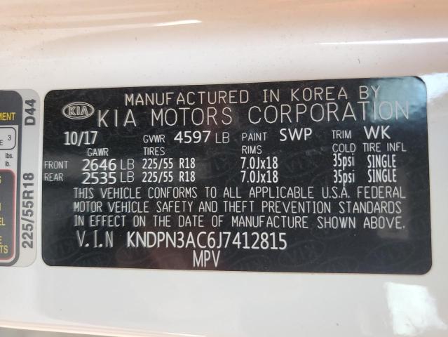 2018 KIA SPORTAGE E - KNDPN3AC6J7412815