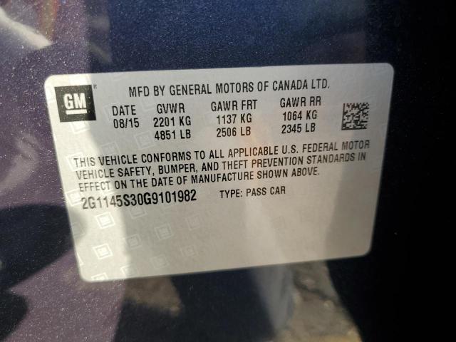 2016 CHEVROLET IMPALA LTZ - 2G1145S30G9101982
