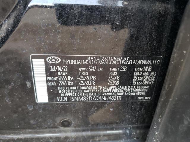2022 HYUNDAI SANTA FE S - 5NMS2DAJ4NH482111