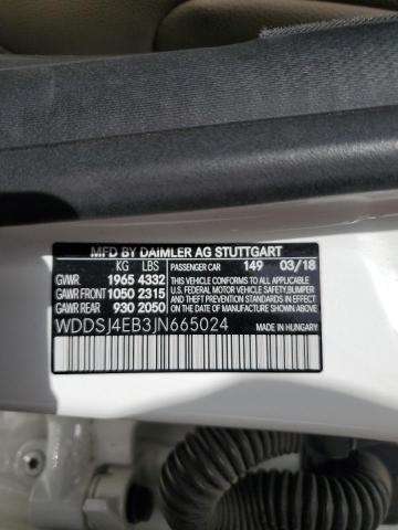 2018 MERCEDES-BENZ CLA 250 - WDDSJ4EB3JN665024