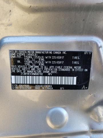 2017 TOYOTA RAV4 LE - 2T3BFREV3HW680192