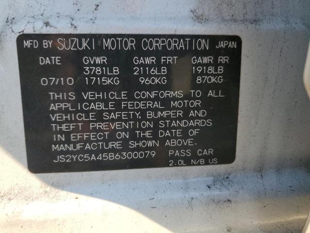 2011 SUZUKI SX4 SPORT JS2YC5A45B6300079  71347594