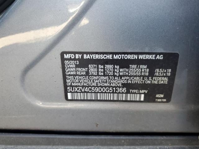 VIN 5UXZV4C59D0G51366 2013 BMW X5, Xdrive35I no.14