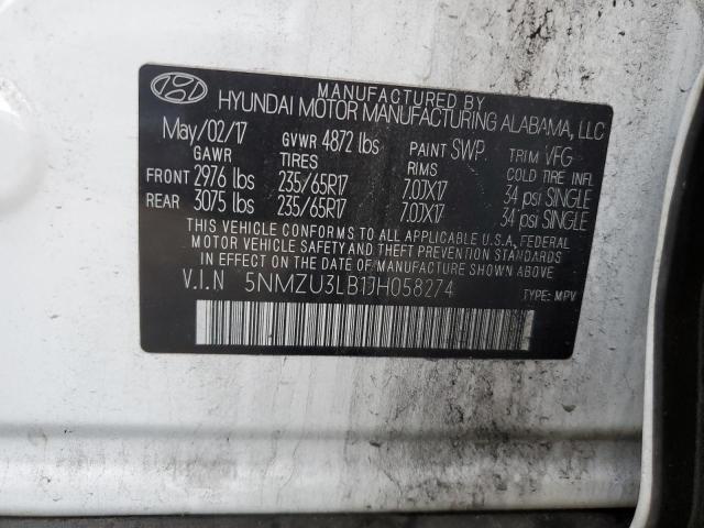 2018 HYUNDAI SANTA FE S - 5NMZU3LB1JH058274
