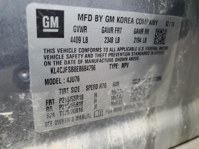 VIN KL4CJFSB8EB684796 2014 Buick Encore, Convenience no.12