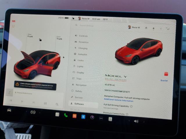 2021 TESLA MODEL Y - 5YJYGDEF5MF251977