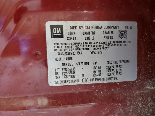 2021 BUICK ENCORE PRE - KL4CJASB8MB317561