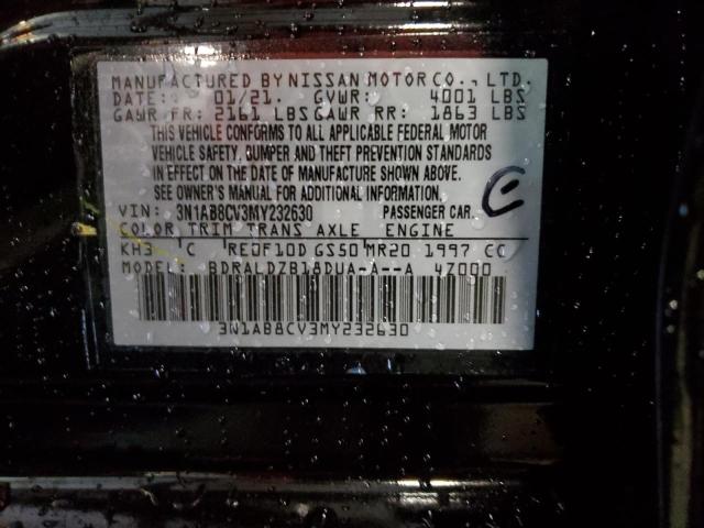 2021 NISSAN SENTRA SV - 3N1AB8CV3MY232630