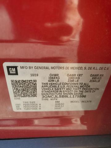 2020 CHEVROLET TRAX 1LT - 3GNCJLSB9LL175596