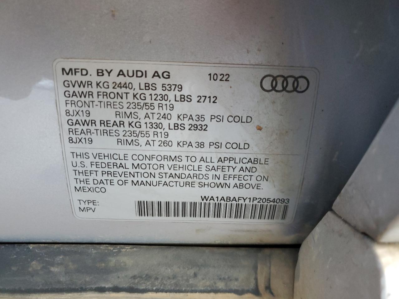 Lot #2945441710 2023 AUDI Q5 PREMIUM