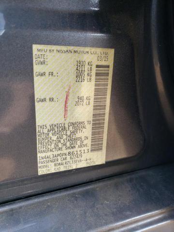 2015 NISSAN ALTIMA 2.5 - 1N4AL3AP0FN861513