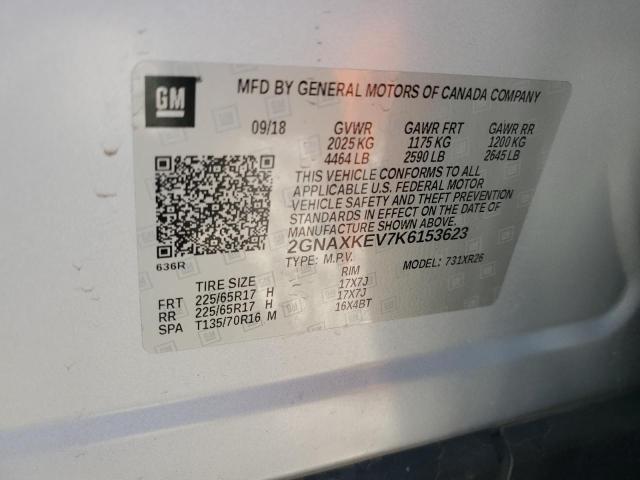 2019 CHEVROLET EQUINOX LT - 2GNAXKEV7K6153623