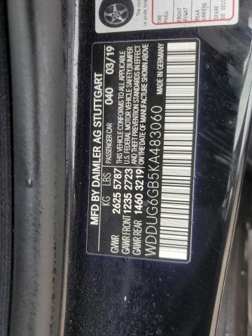 VIN WDDUG6GB5KA483060 2019 MERCEDES-BENZ S-CLASS no.13