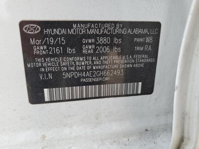 2016 HYUNDAI ELANTRA SE - 5NPDH4AE2GH662493