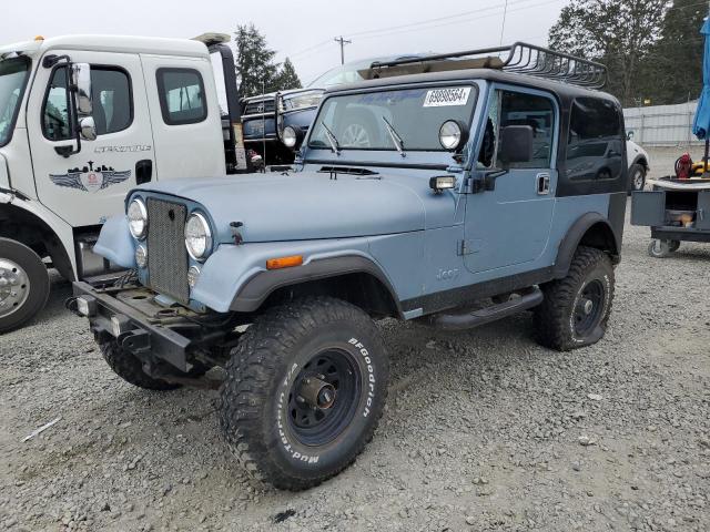 JEEP JEEP CJ7 1985 blue  gas 1JCCF87A3FT180752 photo #1