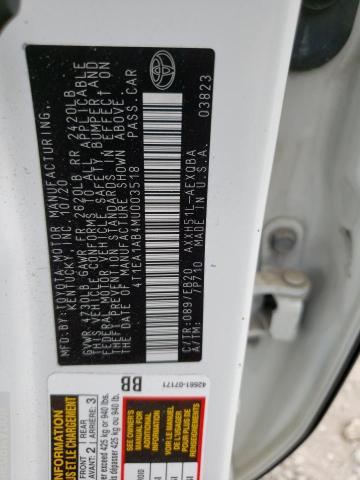 2021 TOYOTA AVALON XSE 4T1EA1AB4MU003518