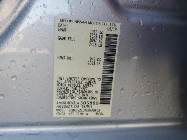 2020 NISSAN ALTIMA SR - 1N4BL4CV3LN305889