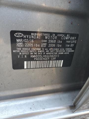 VIN KMHD35LH6GU342011 2016 Hyundai Elantra no.13