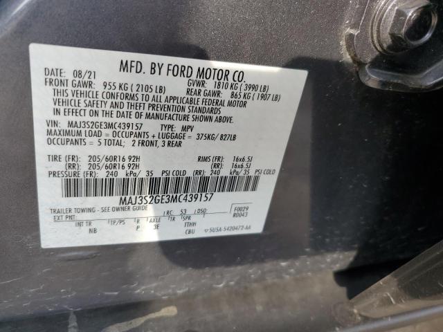 2021 FORD ECOSPORT S - MAJ3S2GE3MC439157