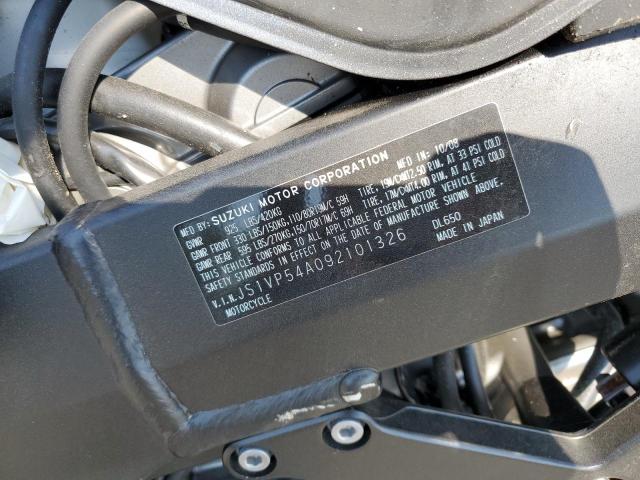 2009 SUZUKI DL650 JS1VP54A092101326