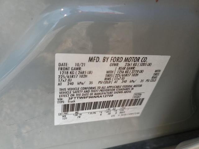 2022 FORD MAVERICK X - 3FTTW8F96NRA12709