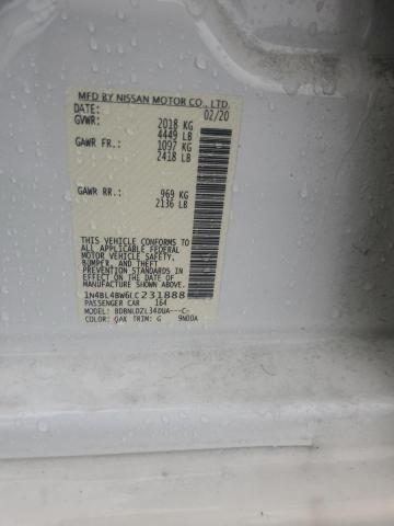 2020 NISSAN ALTIMA S - 1N4BL4BW6LC231888
