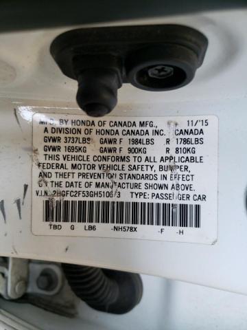 2016 HONDA CIVIC LX - 2HGFC2F53GH510673