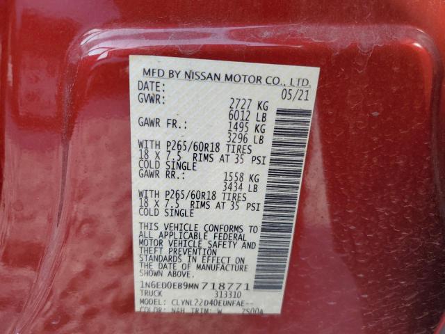 2021 NISSAN FRONTIER S - 1N6ED0EB9MN718771