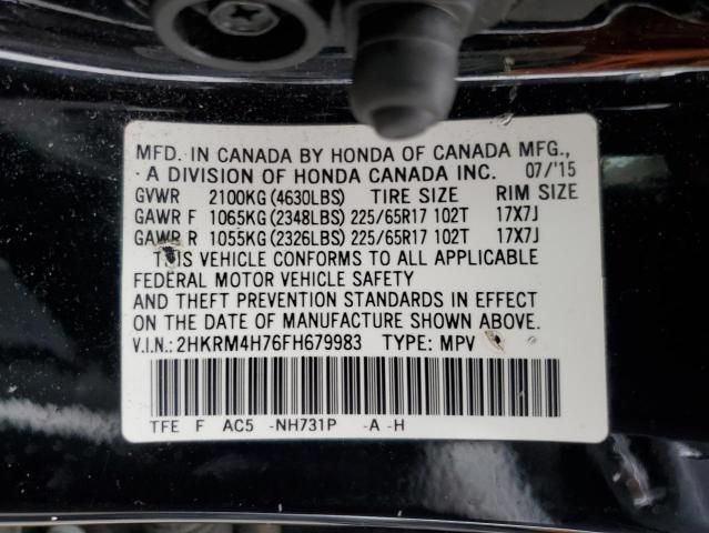 2015 HONDA CR-V EXL - 2HKRM4H76FH679983