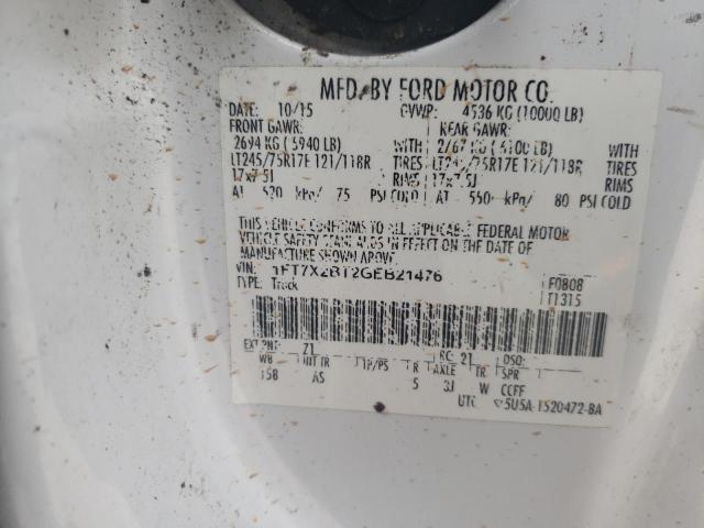 2016 FORD F250 SUPER - 1FT7X2BT2GEB21476