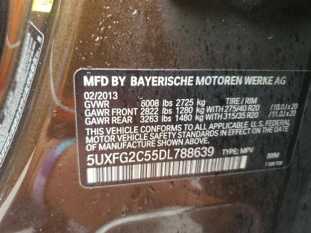 VIN 5UXFG2C55DL788639 2013 BMW X6, Xdrive35I no.12