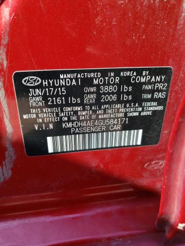 2016 HYUNDAI ELANTRA SE - KMHDH4AE4GU584171