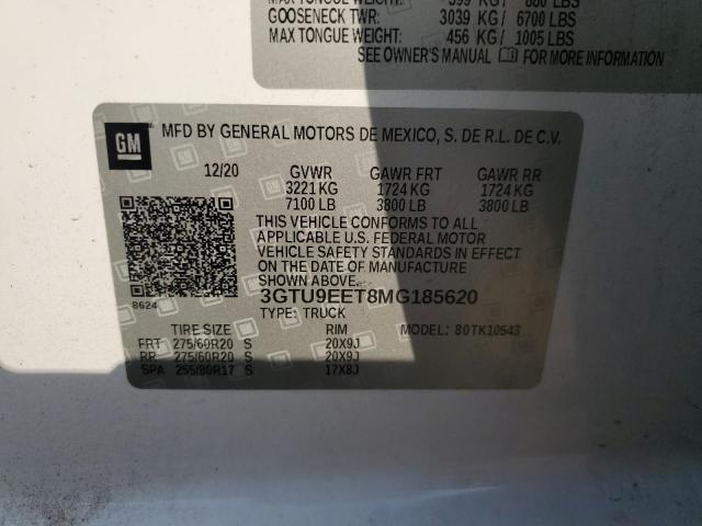 2021 GMC SIERRA K15 3GTU9EET8MG185620  72633124