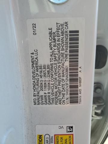 VIN 1HGCV3F12NA008801 2022 Honda Accord, Hybrid no.12