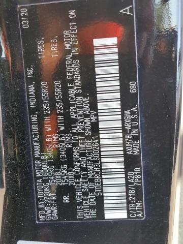 2020 TOYOTA HIGHLANDER - 5TDEBRCH3LS002641
