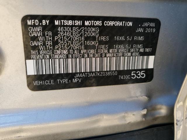 2019 MITSUBISHI ECLIPSE CR - JA4AT3AA7KZ038550